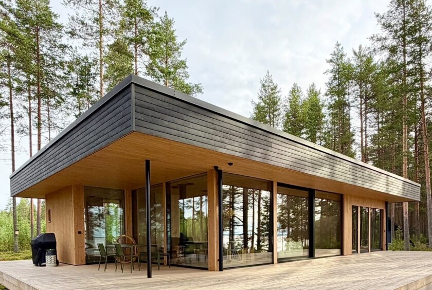 Beach villa, location at Oulujärvi.